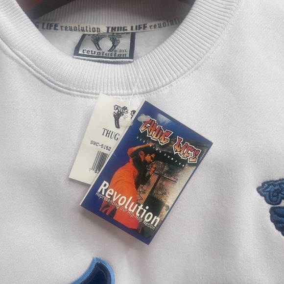 Vintage Original Thug Life 51 White Crew-Neck Sweatshirt - NWT - Picture 5 of 7